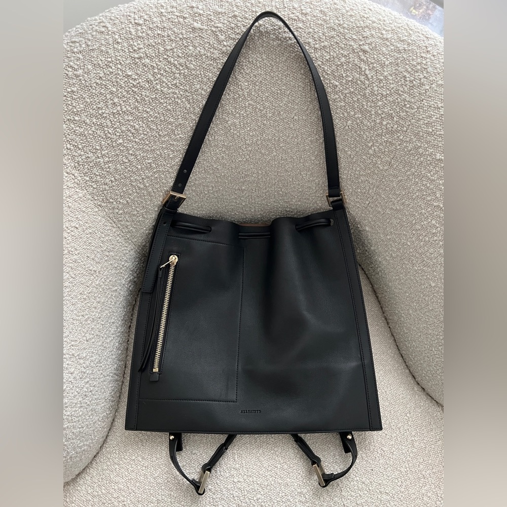 AllSaint Alpha Leather Backpack